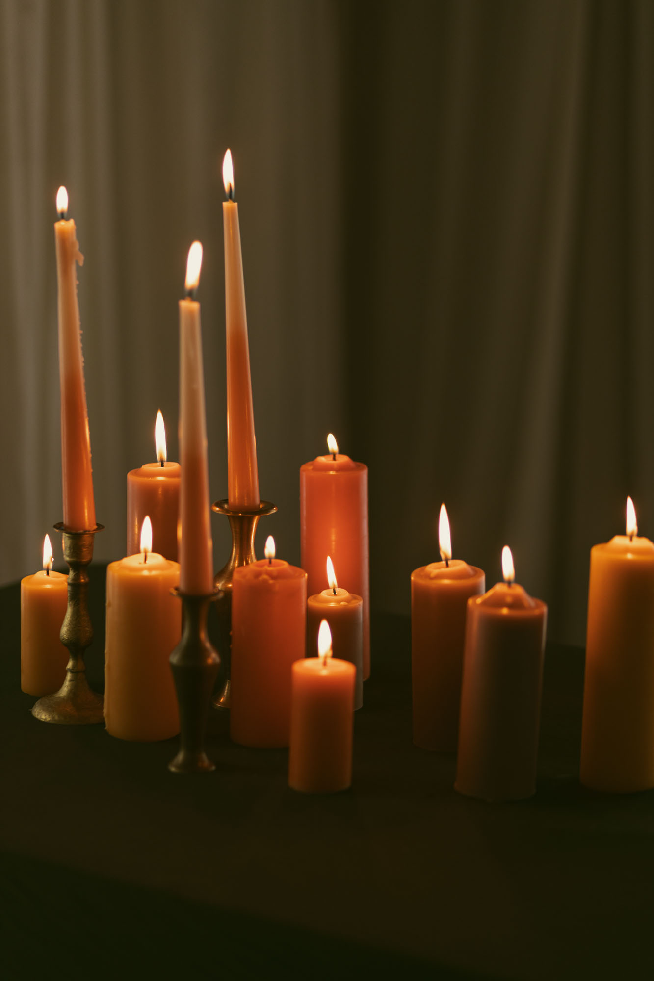 Paleta elegante para centros de mesa de boda