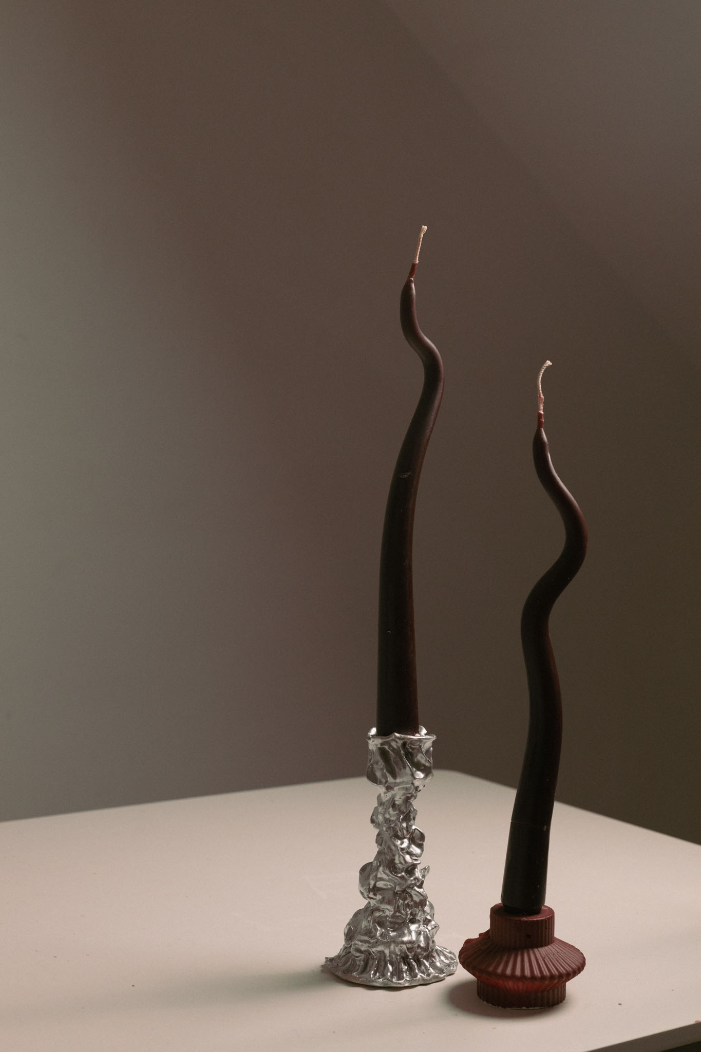 Velas para mesa de boda — atmósfera